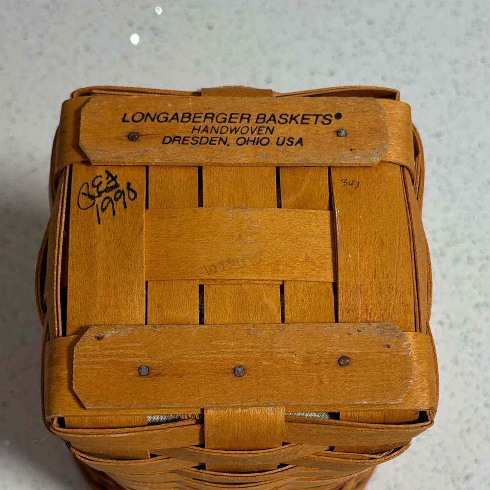 Longaberger “Snapdragon” Handwoven in USA Basket Collectible Heirloom Signed